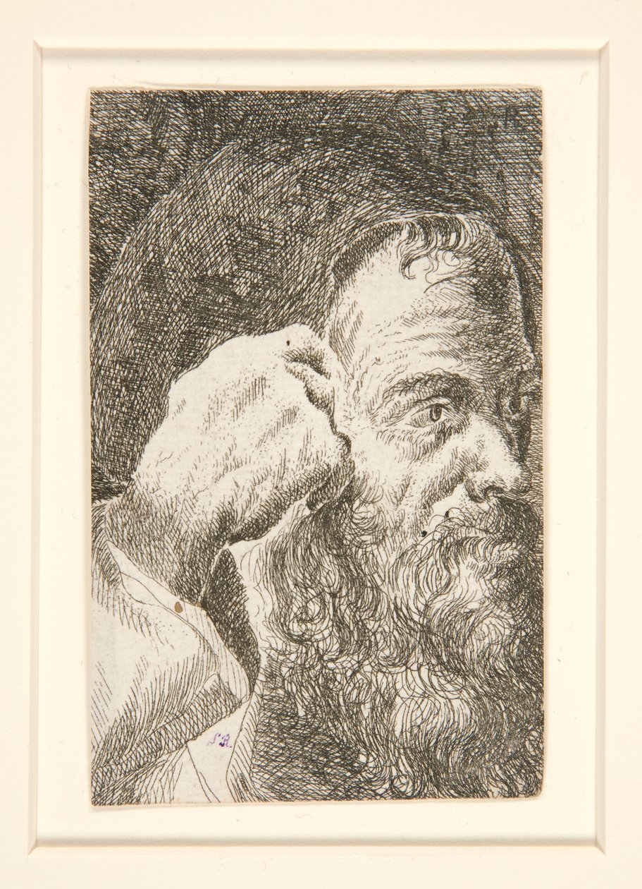 İsimsiz (Sakallı Bir Adamın Başı) by Unknown