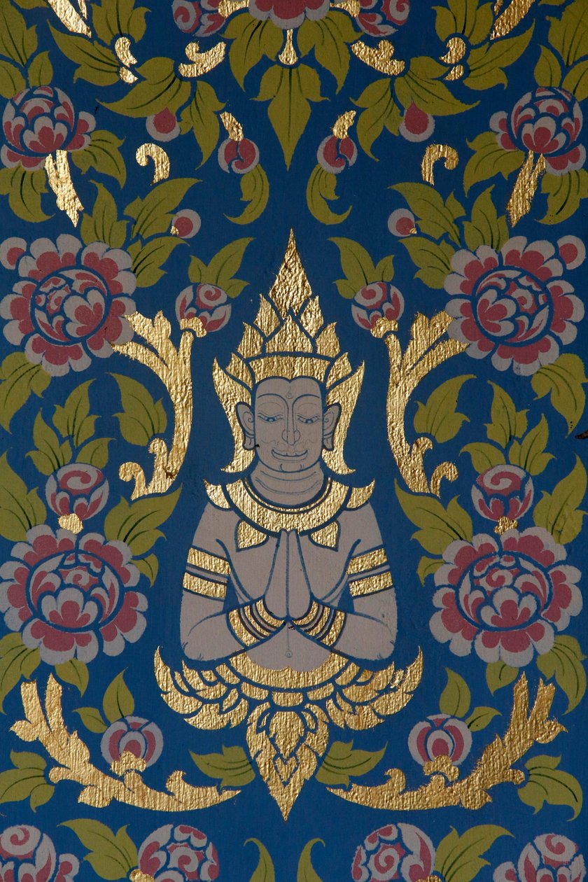 Wat Amharam, Hua Hin. Tapınak dekorasyonu. Tayland. by Unknown