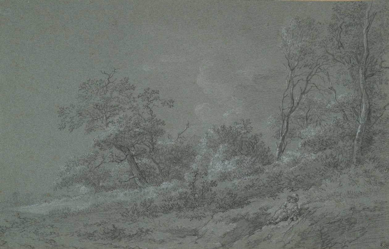 ormanlık sahne by Unknown