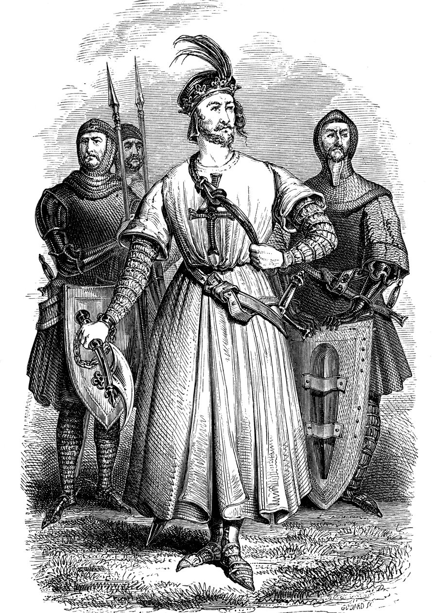 1157-1199, İngiltere'nin ilk Richard'ı "Richard Lion's Heart" İngiltere Kralı ve Normandiya Dükü by Unknown artist