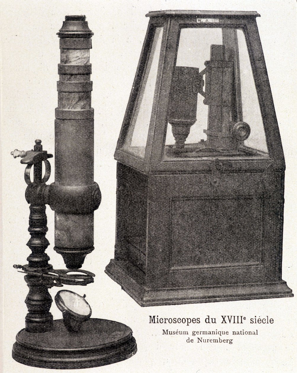 18. yüzyıl mikroskopları: Nürnberg Ulusal Germen Müzesi. by Unknown artist