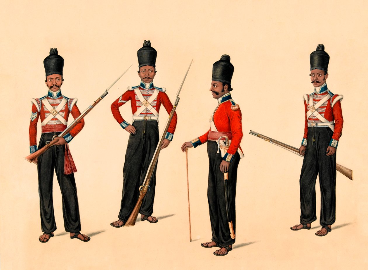 40. Madras Yerli Piyade, 1835 dolaylarında by Unknown