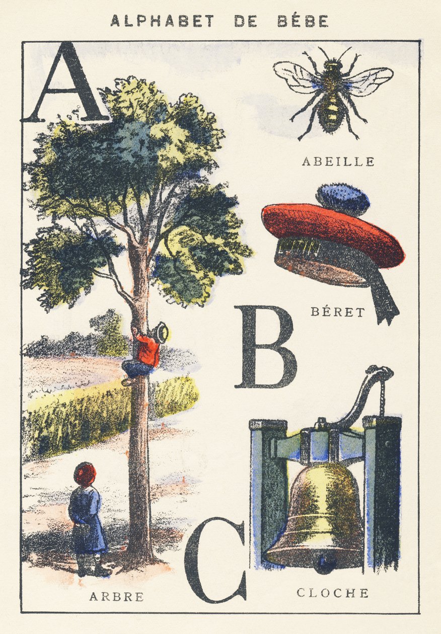 A B C: ağaç, arı, bere, çan by Unknown artist