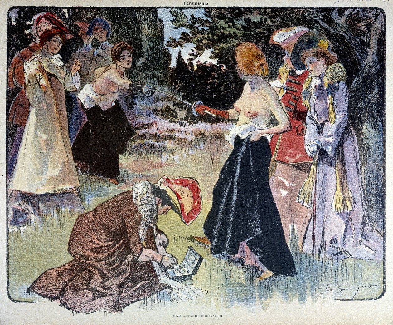 Bir namus meselesi: kılıçlı kadınların düellosu by Unknown artist