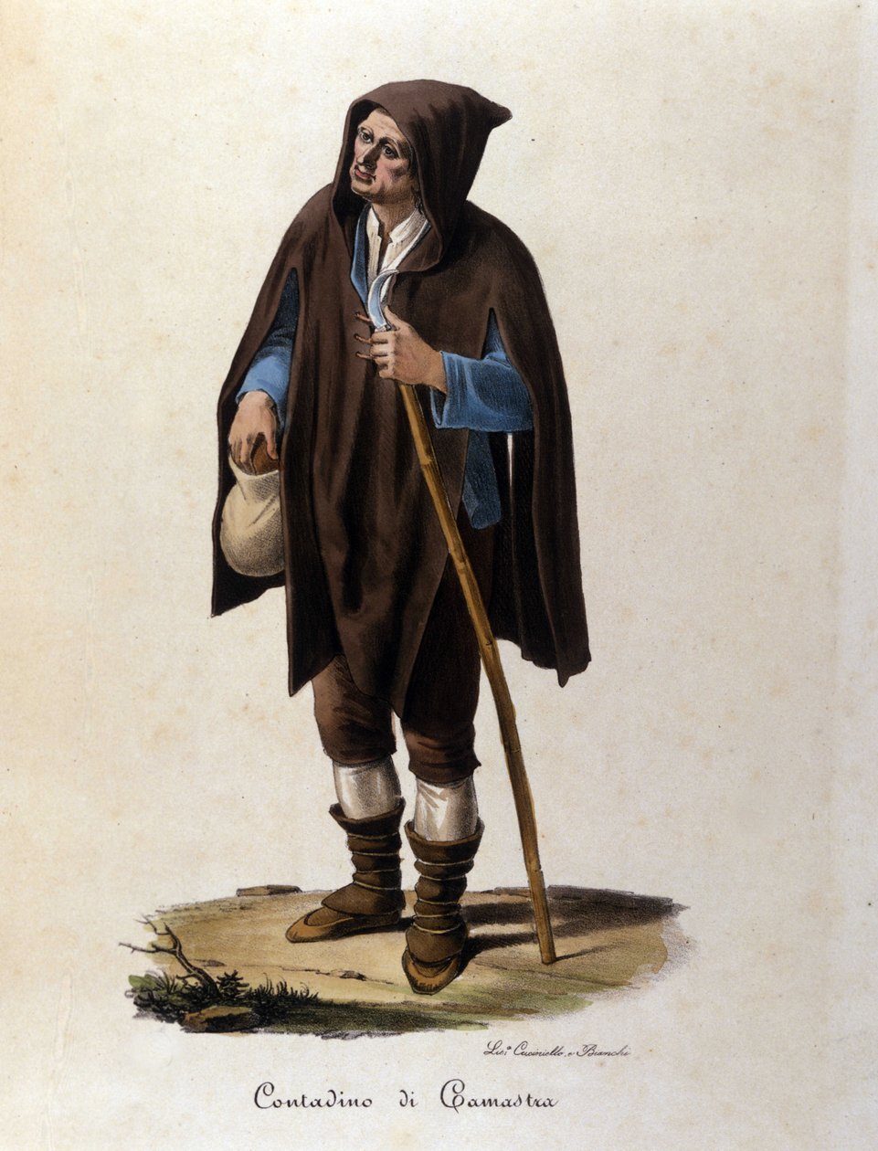 Sicilya'daki Camastra bölgesinden bir köylü. by Unknown artist