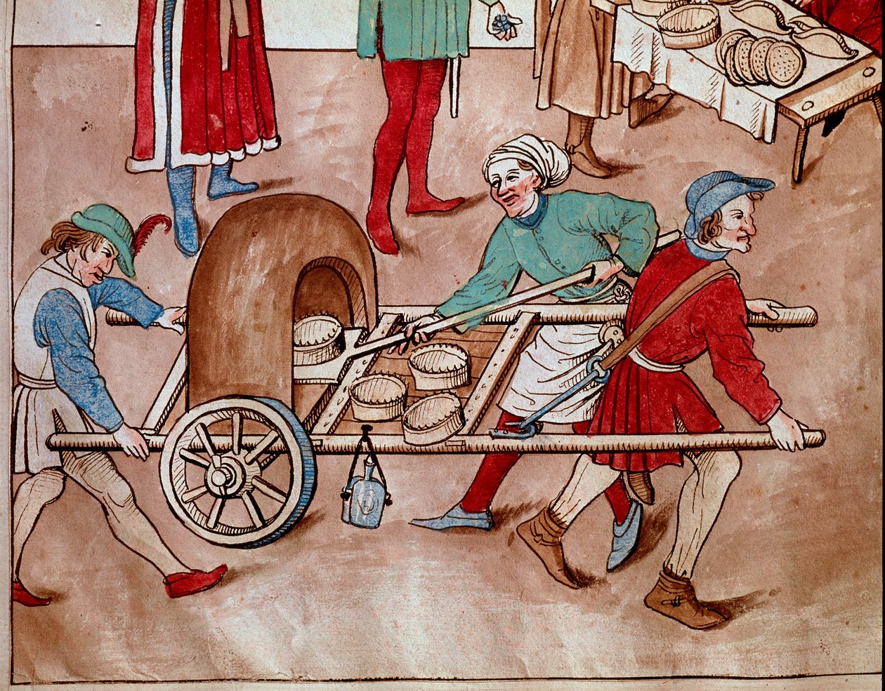 Yürüyen bir fırıncı. Ulrich Richental (1360-1437) 1438