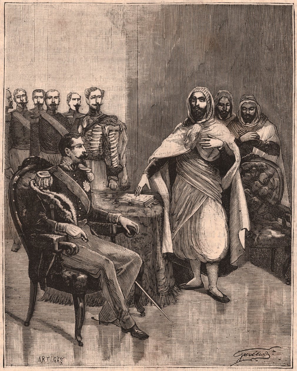 Abdülkadir ve III. Napolyon by Unknown