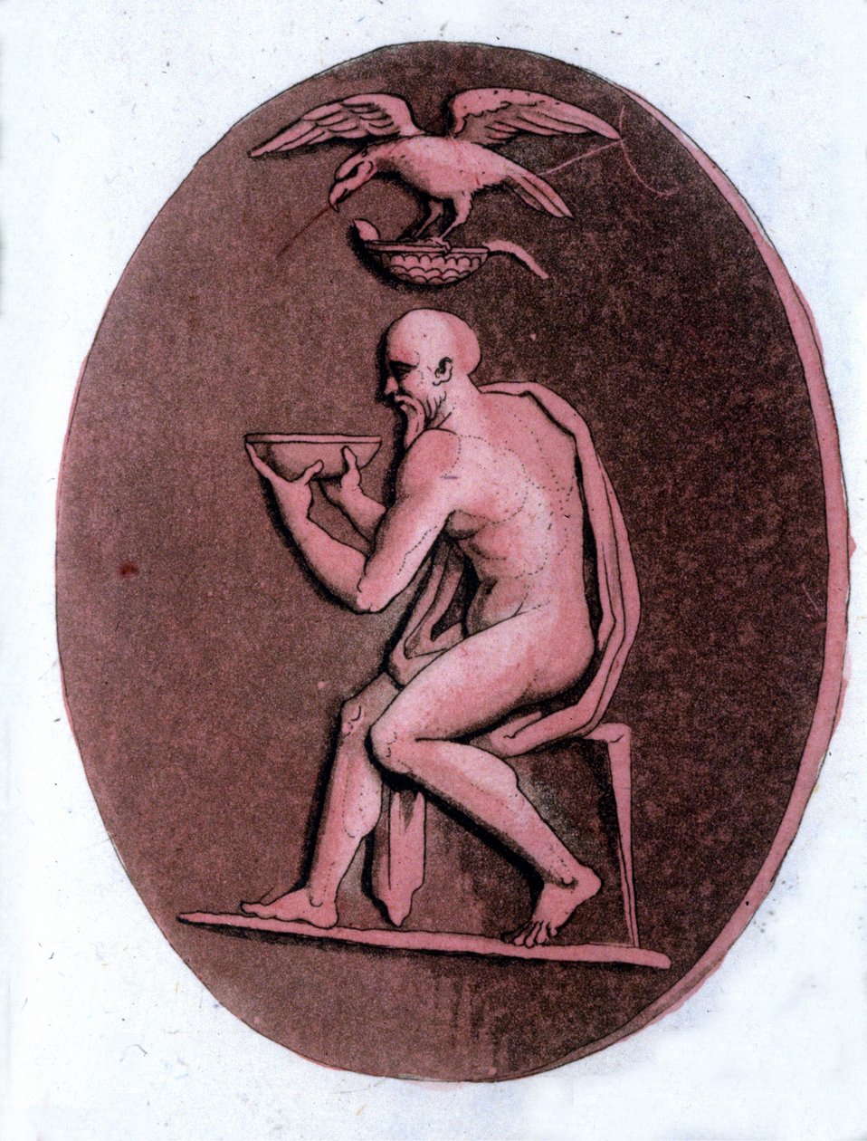Aeschylus (yaklaşık 525-456 BC), Yunan trajik şairi. by Unknown artist