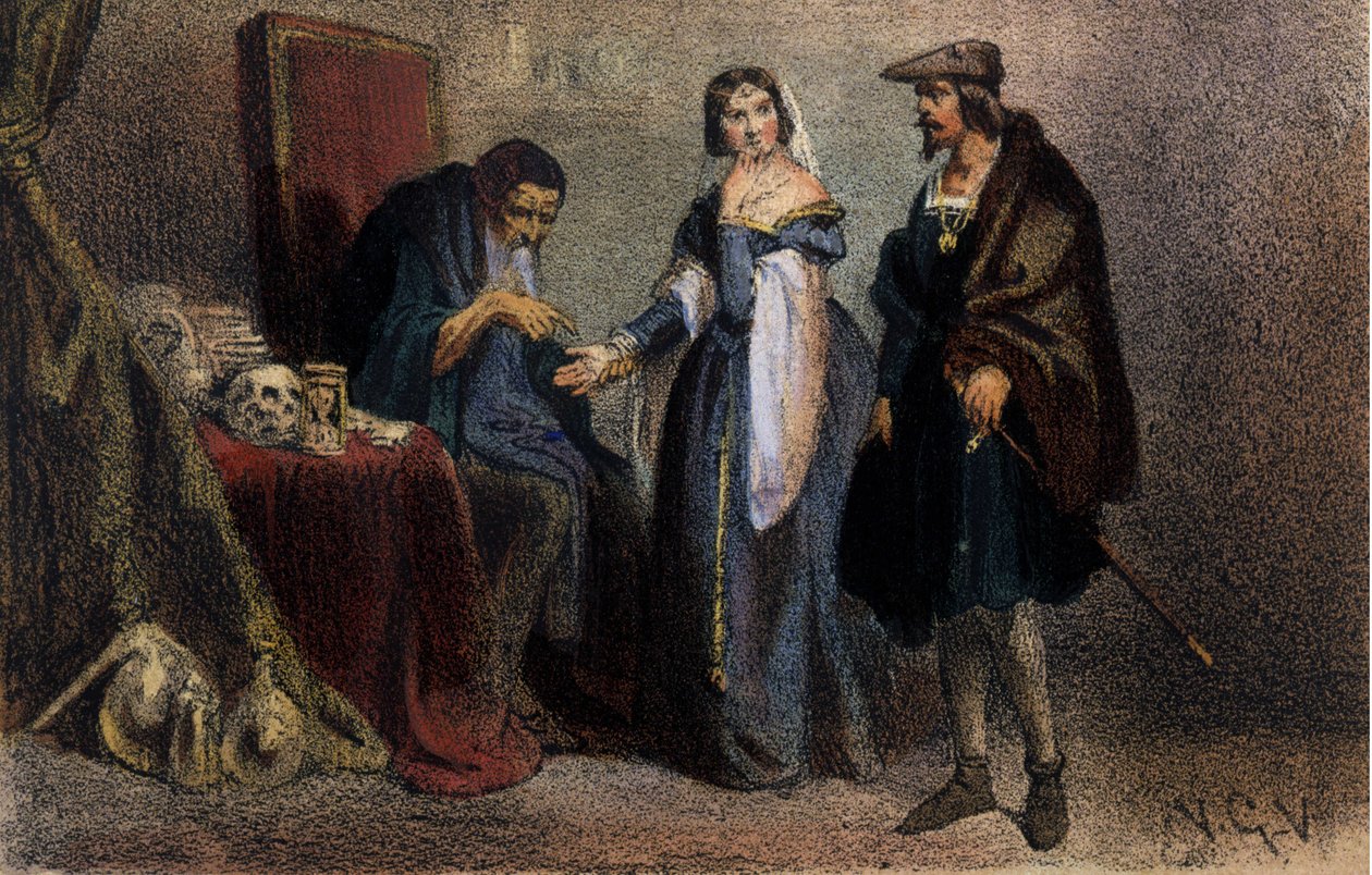 Agnes Sorel (1422-1450) (Beaute sur Marne'nin Leydisi) (Beaute-sur-Marne), “La Belle Agnes” olarak bilinir, Charles VII'nin bir astroloğa danışmanlık yapmasının gözdesi. 19. yüzyılın gravürü. Brera Kütüphanesi. Milano. by Unknown artist
