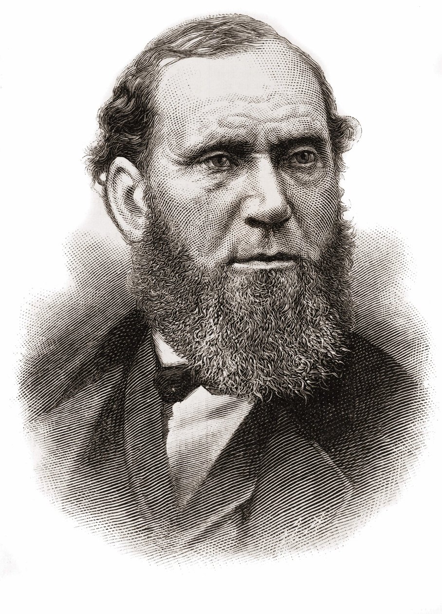 Allan Pinkerton (1819-1884), İskoç asıllı Amerikalı dedektif. by Unknown artist