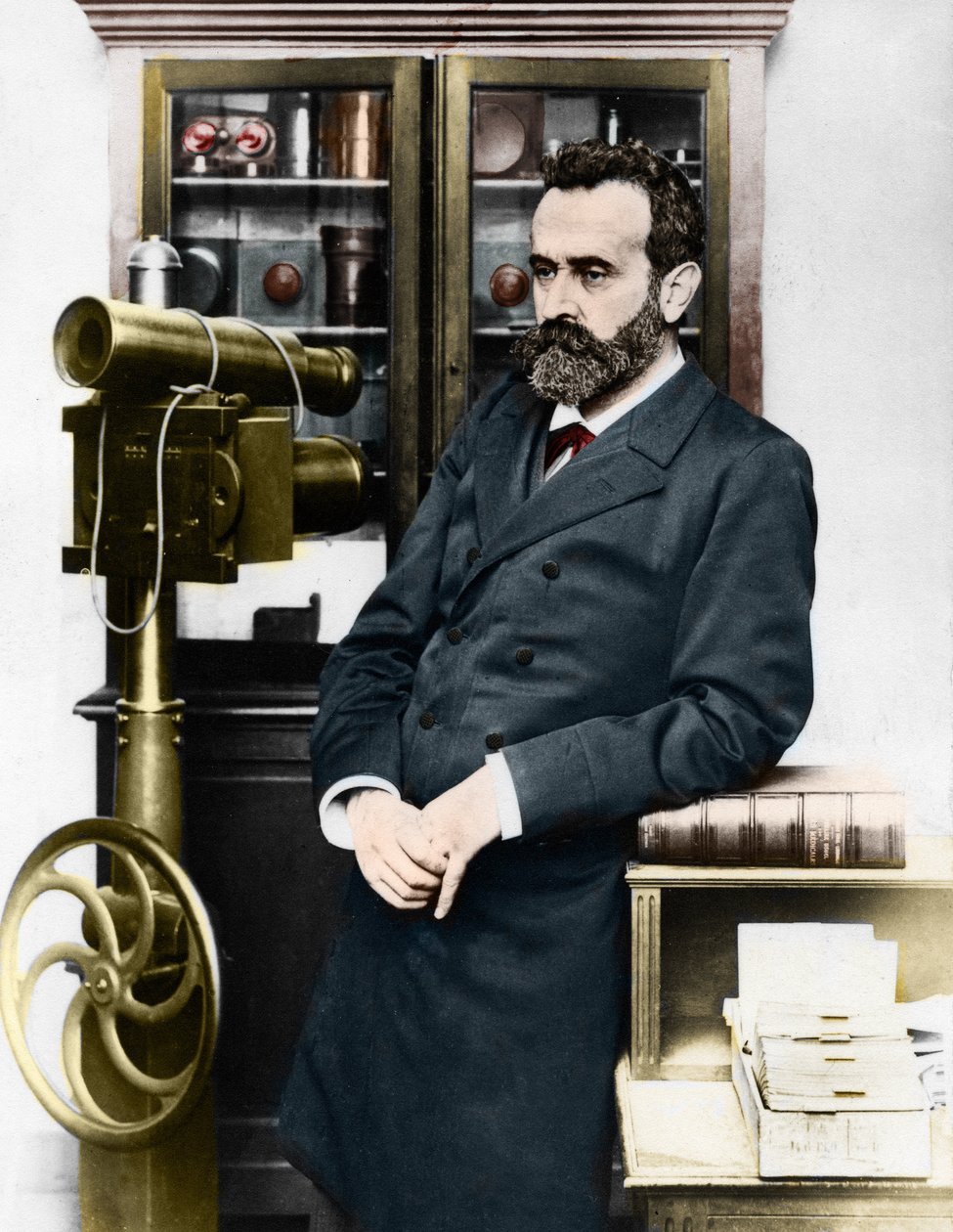 Alphonse Bertillon (1853-1914), antropometriyi yaratan Fransız kriminolog. by Unknown artist