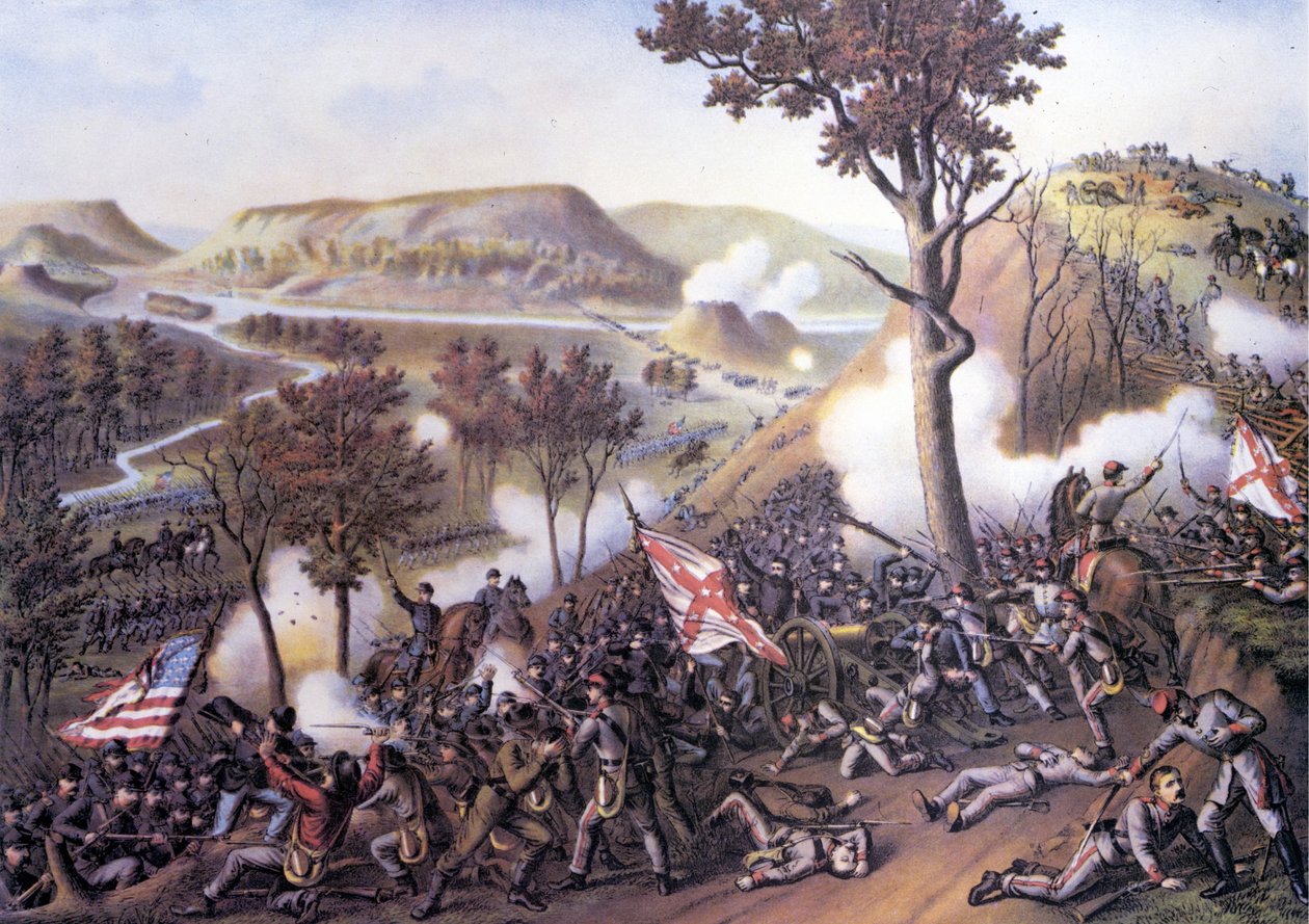 Amerikan İç Savaşı (1861 - 1865): Misyoner Sırtı Kuşatması, 25 Kasım by Unknown artist
