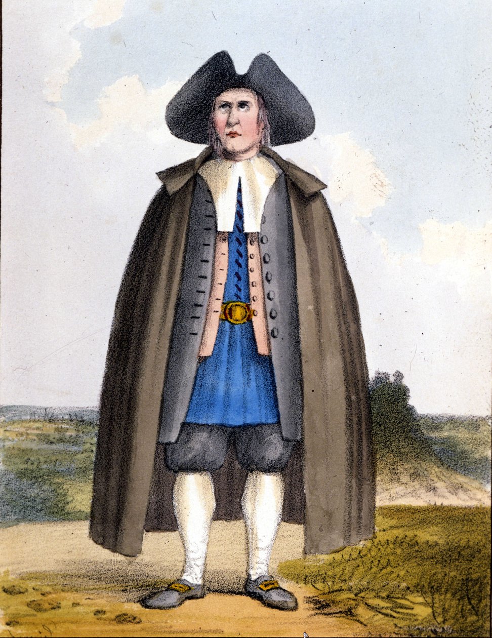 Amerikan Quaker, 18. yüzyılın sonlarında. by Unknown artist