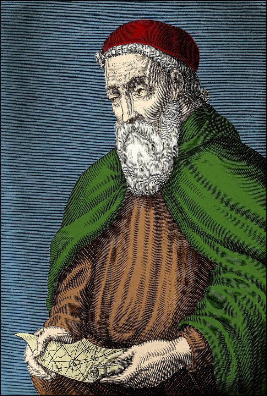 Amerigo Vespucci (1454-1512) İtalyan tarayıcı by Unknown artist
