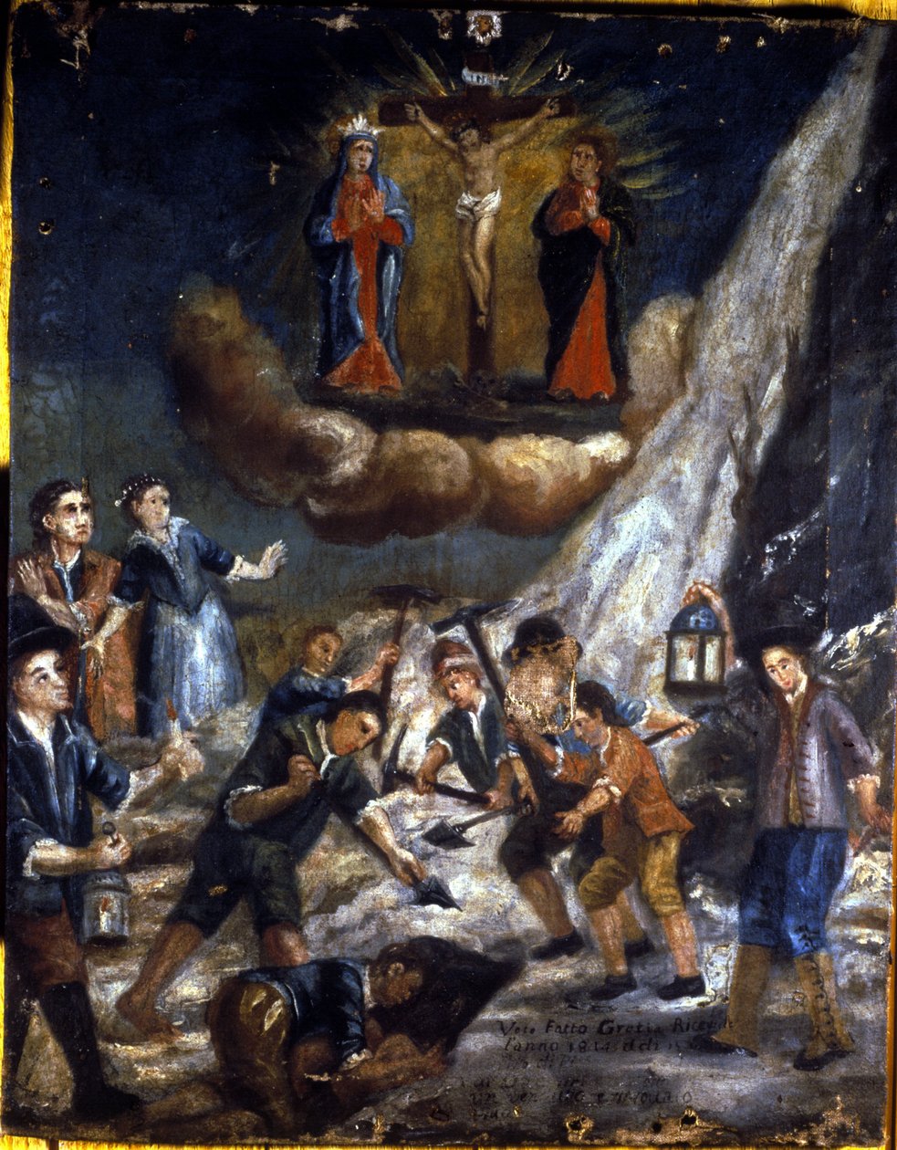Dağlarda çığ. by Unknown artist