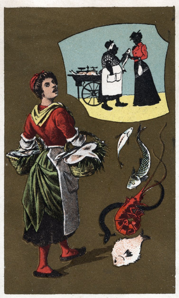 Anonim kromolitografi, 19. yüzyılın sonlarında. by Unknown artist