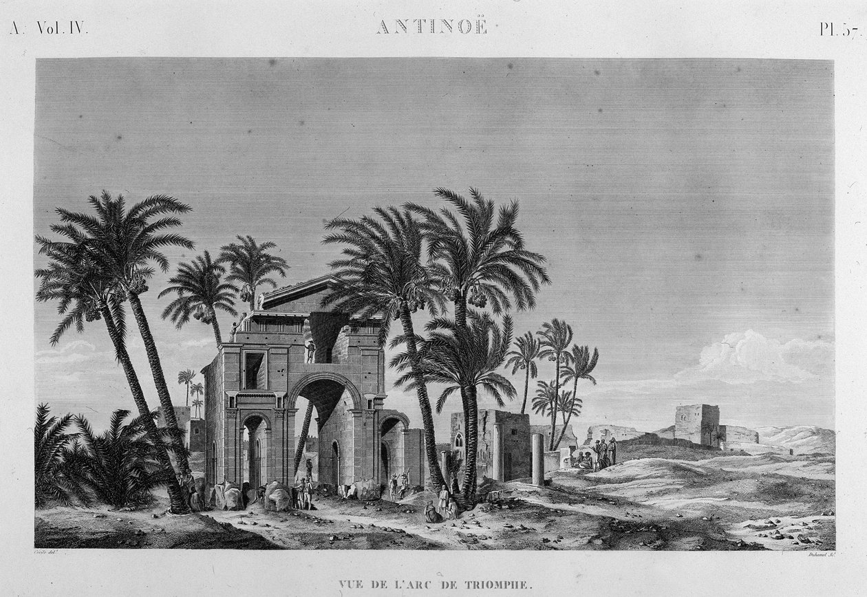 Antinoë: Imperial Editions, "" Description of Egypt"" bölümünde Arc de Triomphe