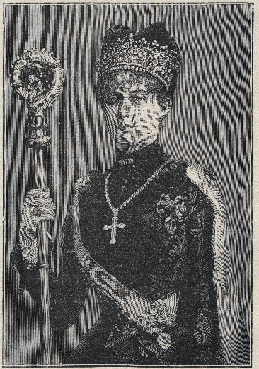 Avusturya arşidüşes Margarethe Klementine - Avusturya Margaret Clementine Marie 1870-1955 Avusturya arşidüşes - 1892 gravür by Unknown artist