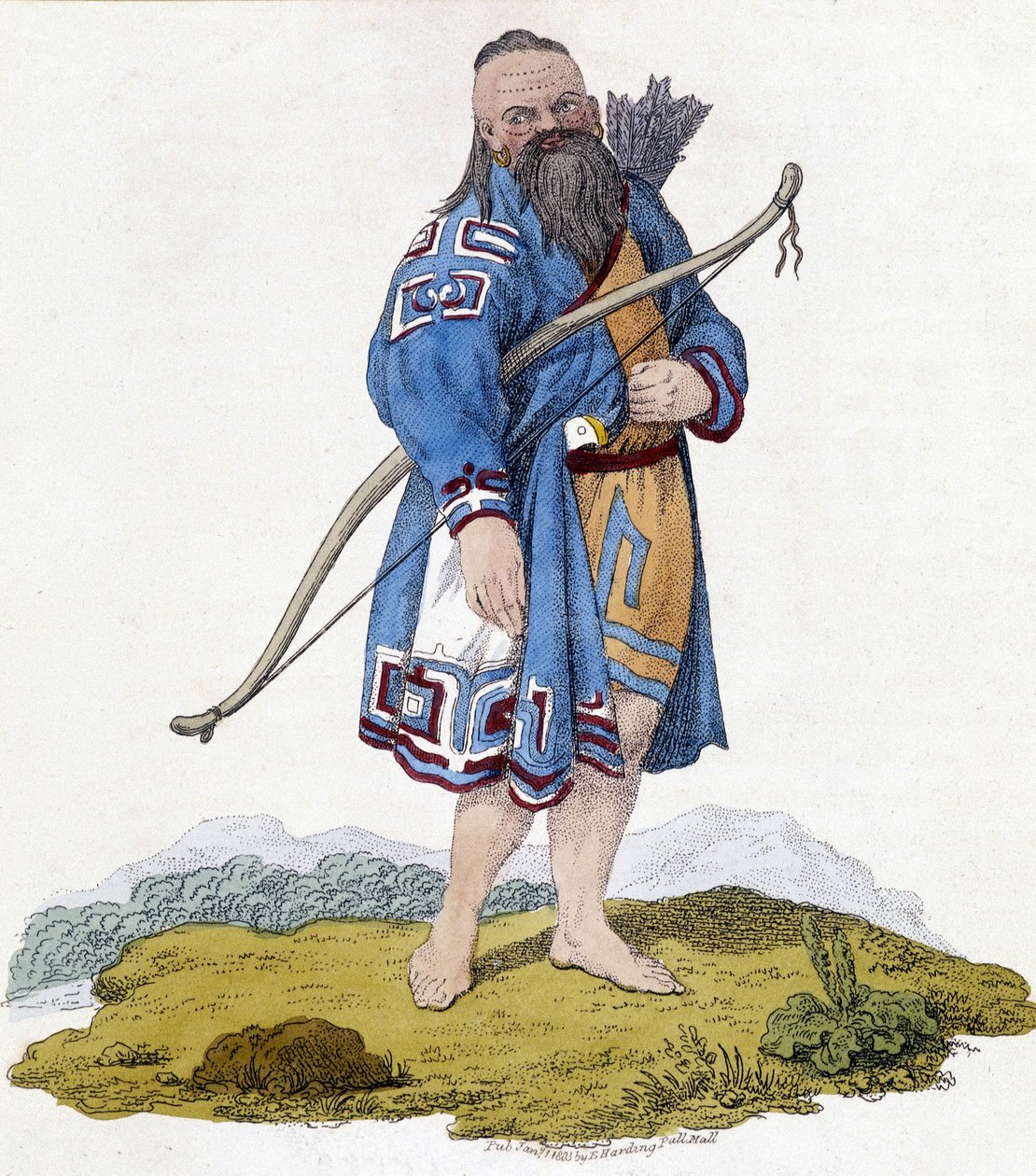 Rus nüfusunun okçusu. 1803