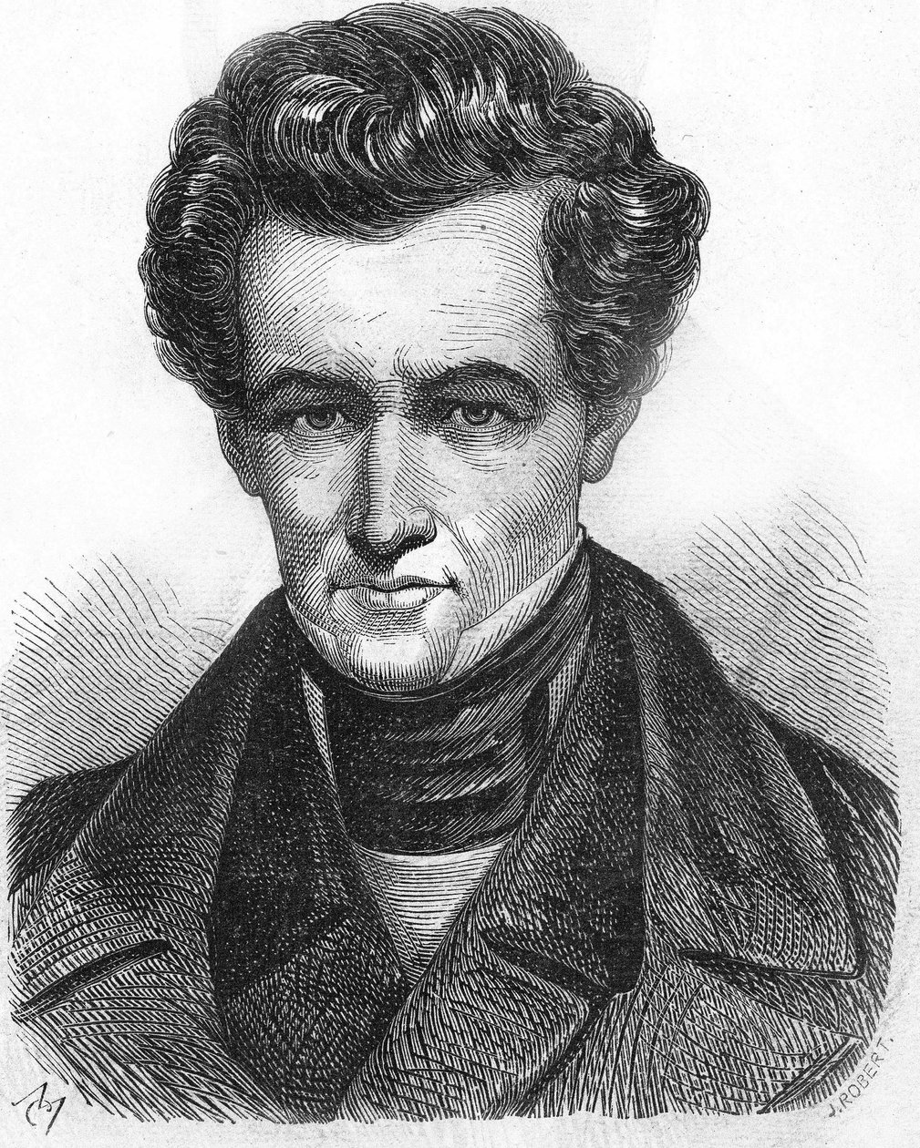 Armand Carrel (1800-1836), Fransız gazeteci. by Unknown artist