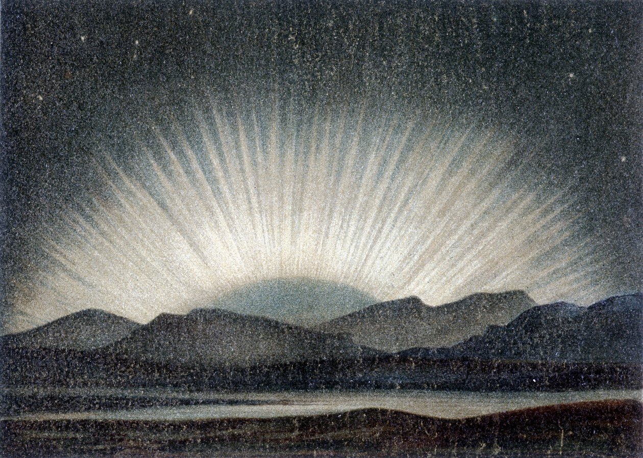 6 Ağustos 1871 tarihli Aurora borealis, Edinburgh