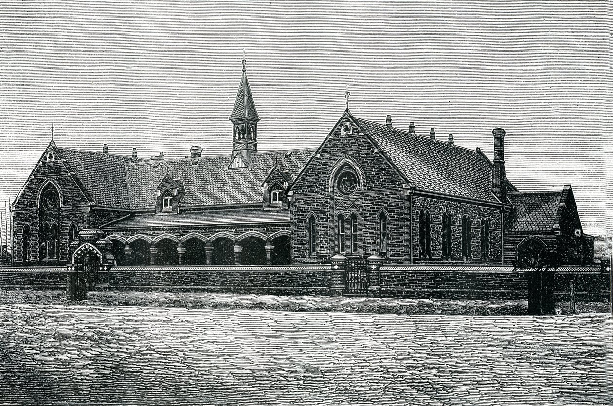 Avustralya: Bir Adelaide Devlet Okulu, 1885 dolayları (gravür) by Unknown artist