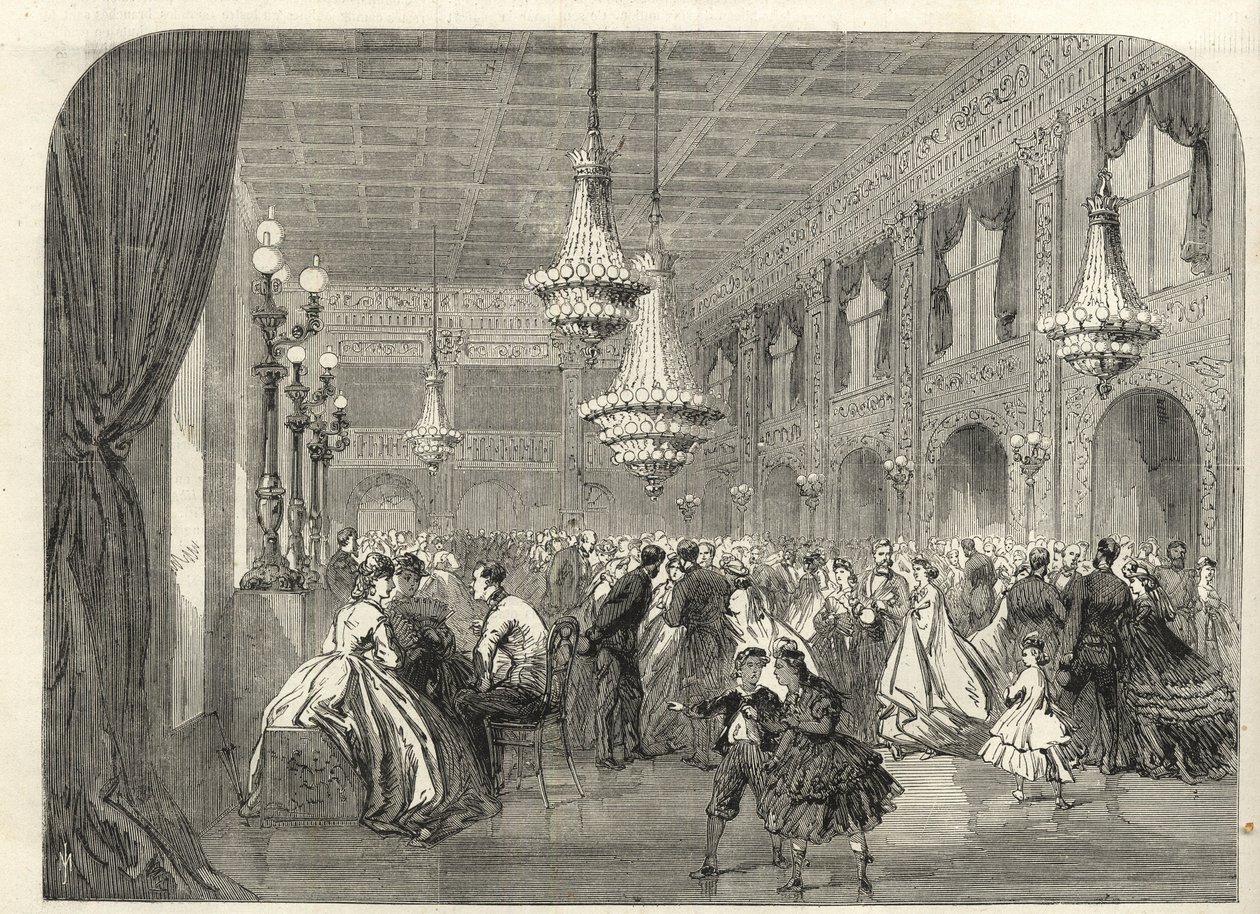 Baden Baden (Baden-Baden), Almanya - Sohbet Odasının İçinde - 1867 by Unknown artist