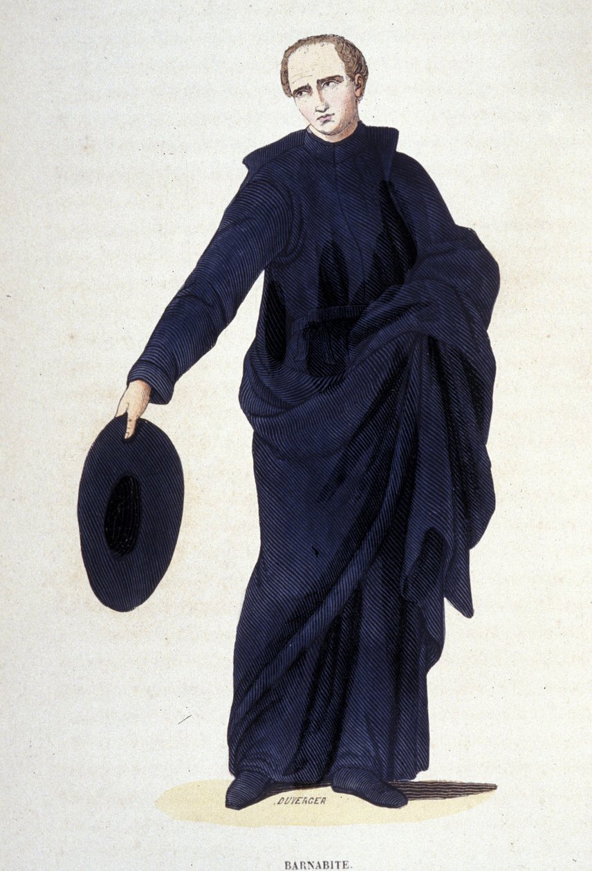 Barnabit. Dini emirler üzerine bir albümden gravür, Paris by Unknown artist