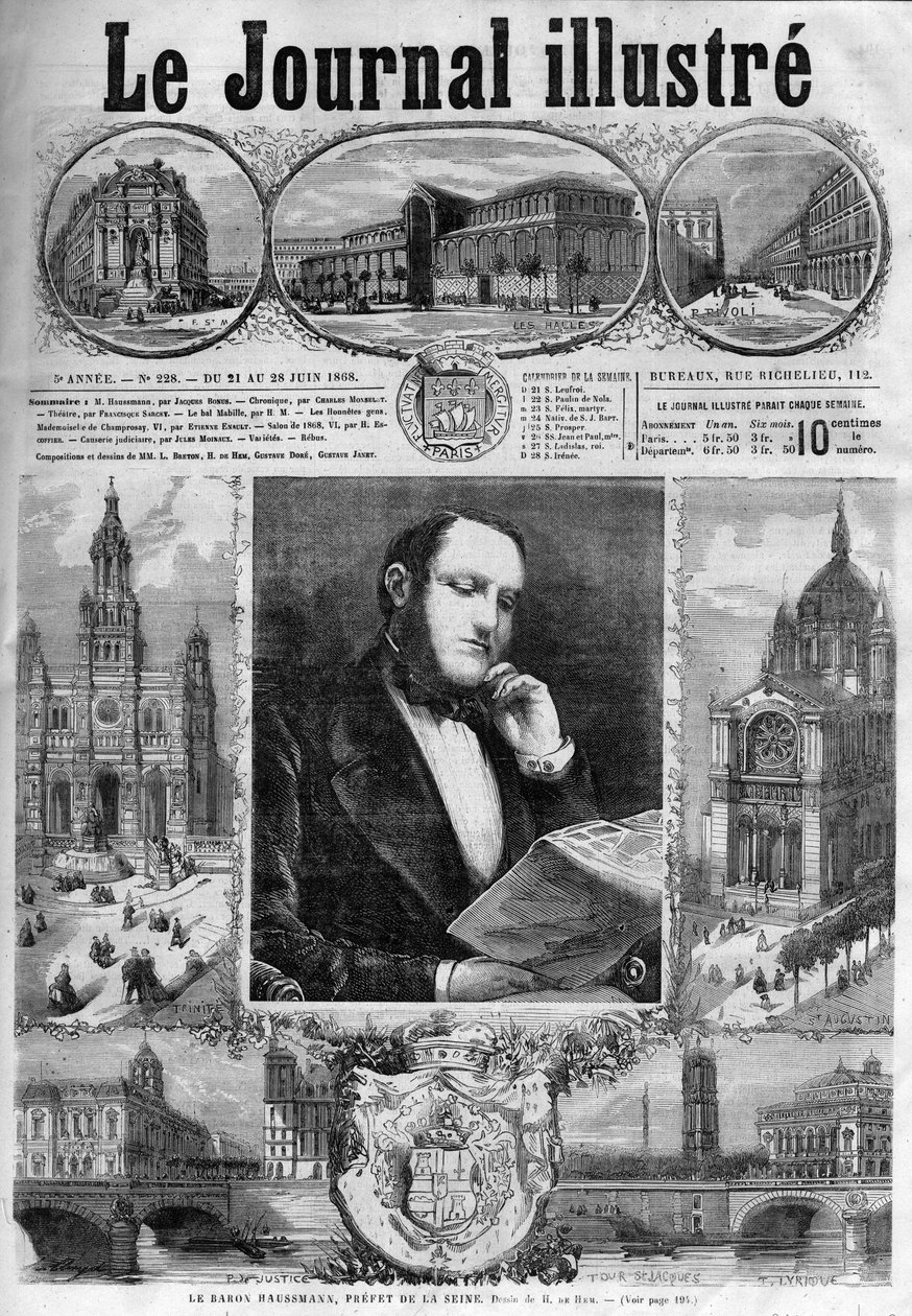 Baron Georges Eugene Haussmann, 1868