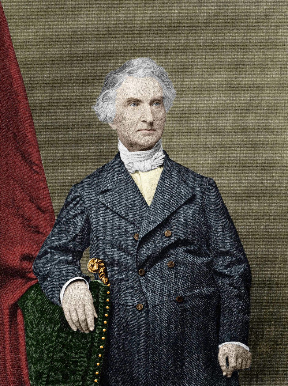 Baron Justus von Liebig, Alman kimyager (1803-1873). by Unknown artist