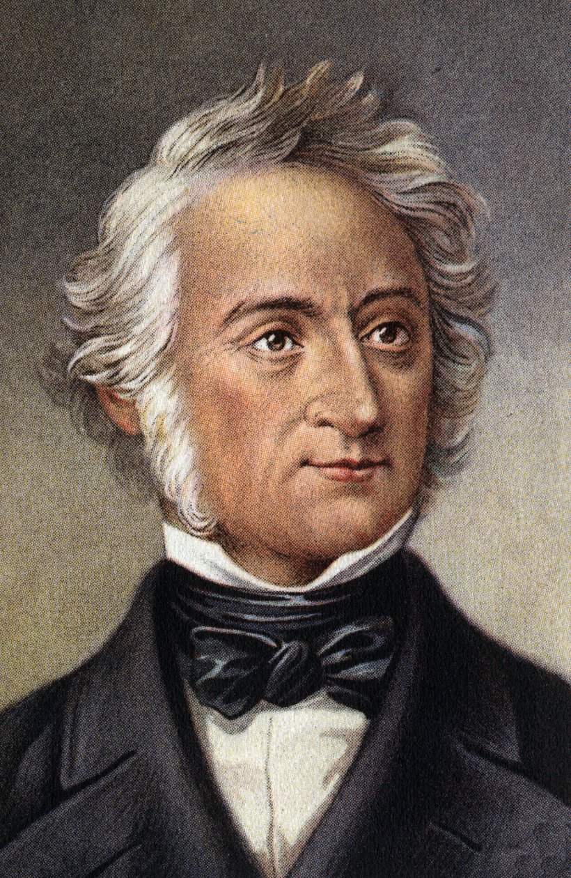 Baron Justus von Liebig, Alman kimyager . by Unknown Artist