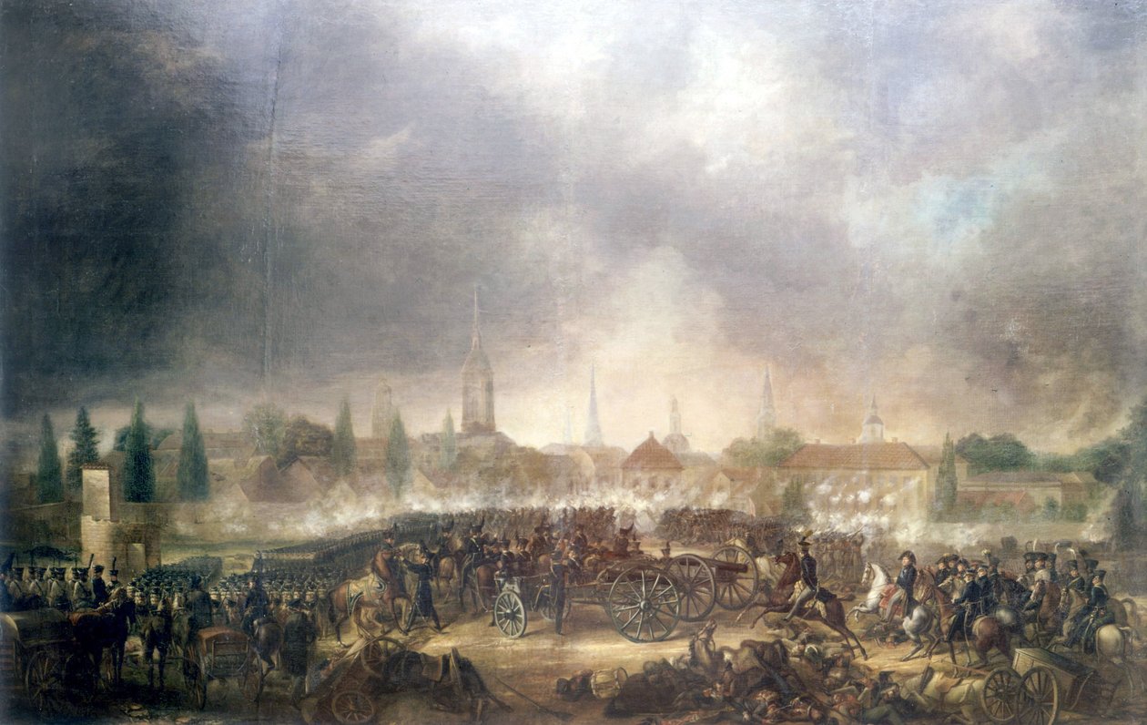 Leipzig Savaşı (Milletler Savaşı), 16-19 Ekim by Unknown artist