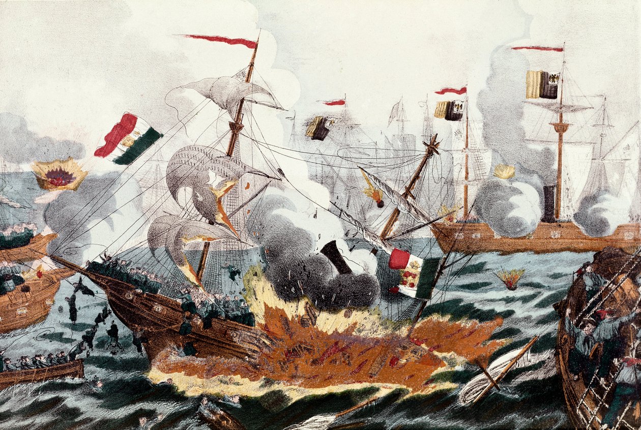 Lissa Savaşı, 20 Temmuz by Unknown artist