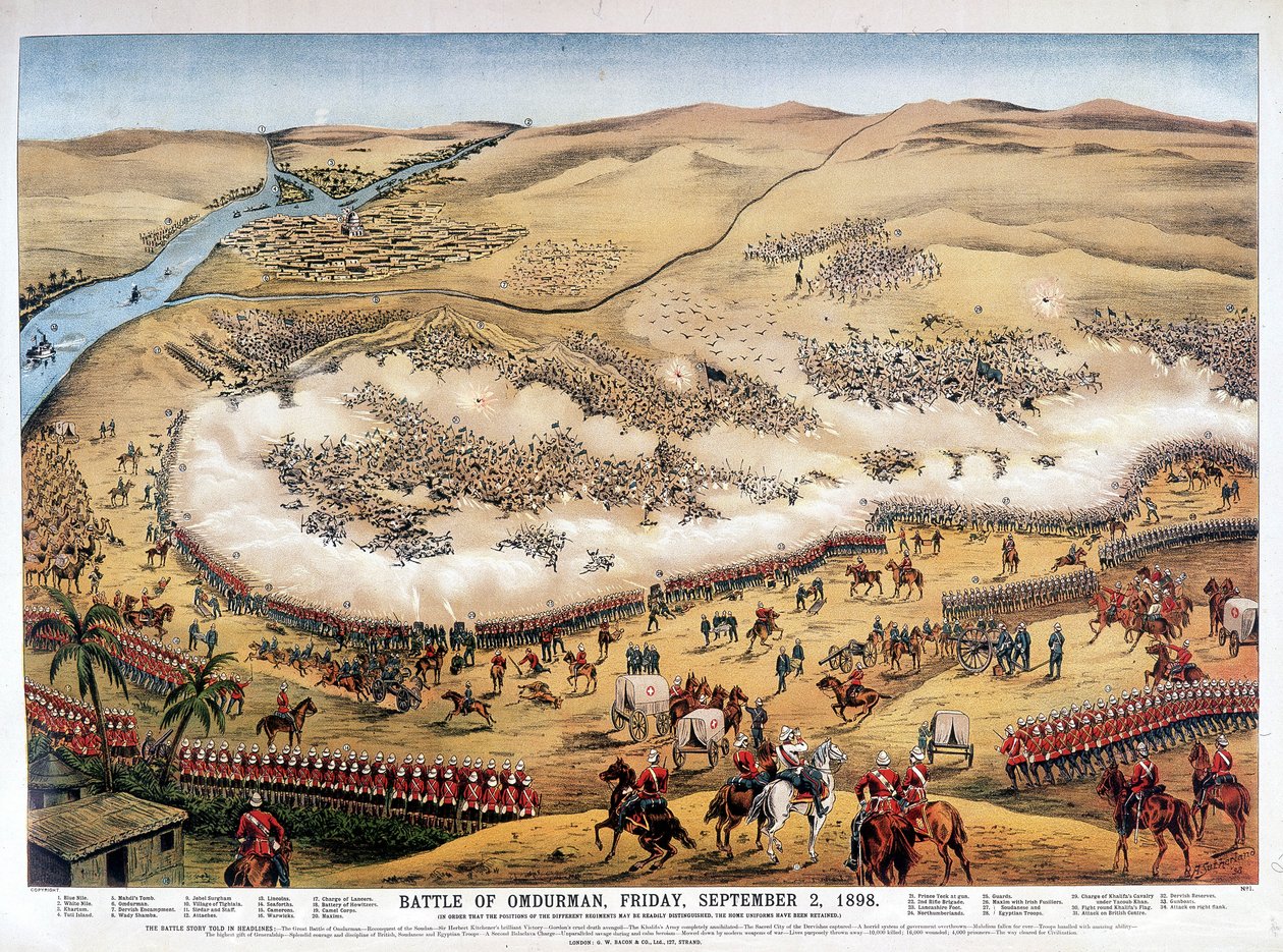 Omdurman Savaşı, 2 Eylül Cuma by Unknown artist
