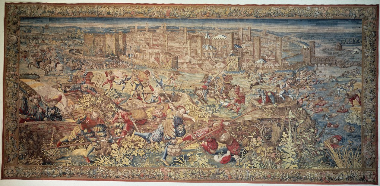 Pavia Savaşı. Goblen. 17. yüzyıl. Capodimonte Müzesi, Napoli. by Unknown artist