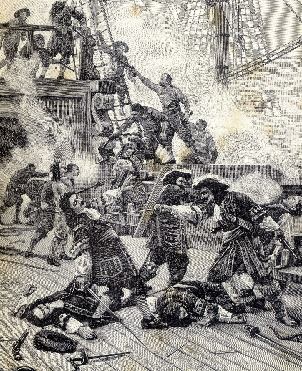 Teknede savaş - Jean Bart. by Unknown artist