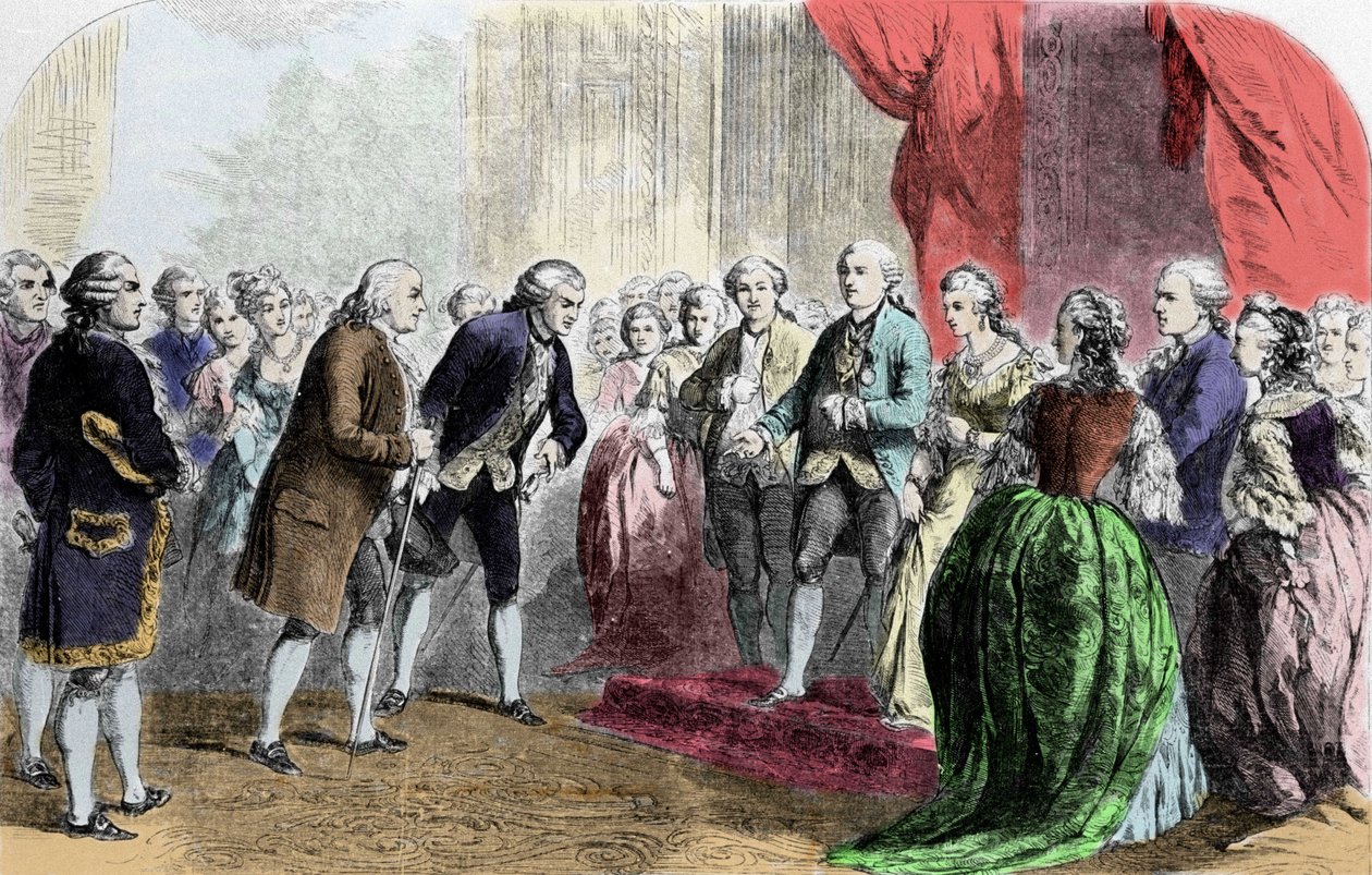 Benjamin Franklin (1706-1790), filozof, fizikçi ve Amerikan büyükelçisi, 6 Şubat