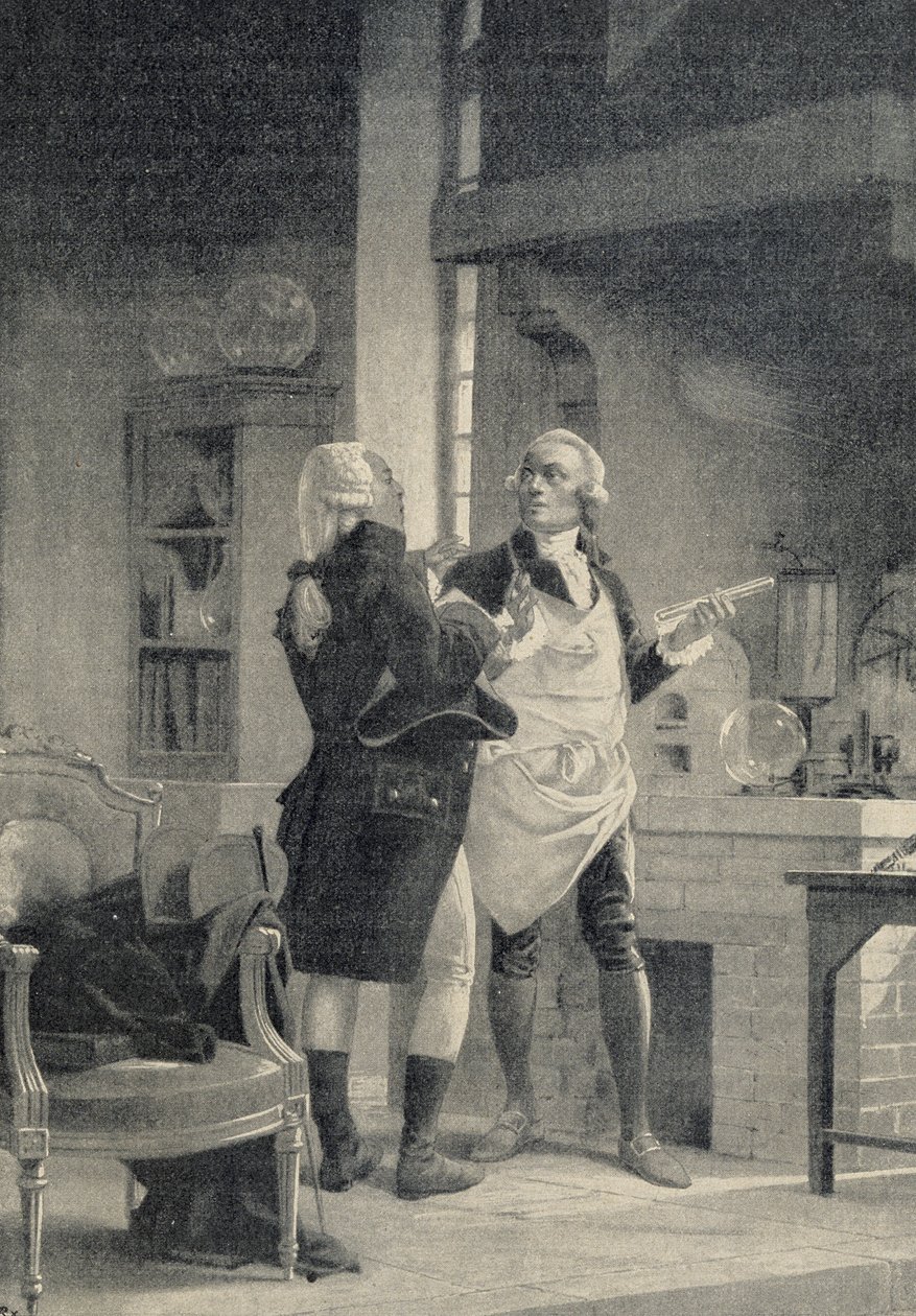 Berthollet, Sorbonne laboratuvarında Lavoisier