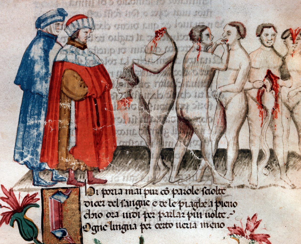 Bertrand de Born kafası kesilmiş kafasını tutar (İlahi Komedya