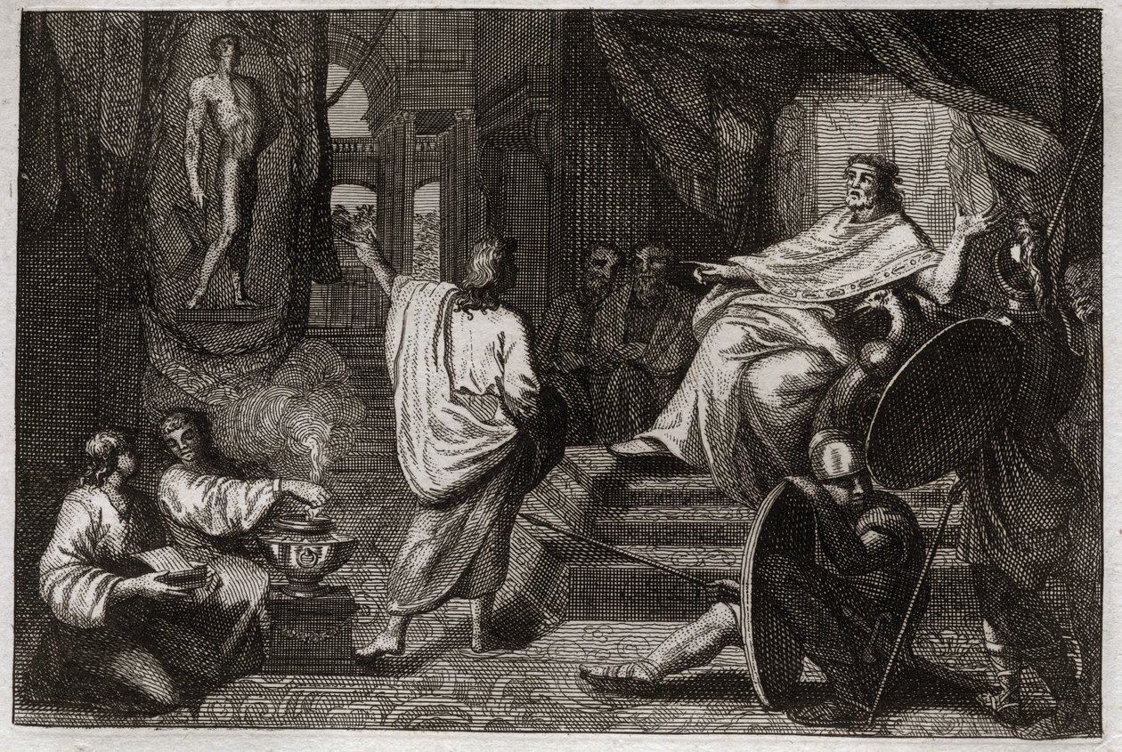 Royaumont İncili, Eski Ahit: Daniel peygamber. Peygamber Daniel, Kral II. Nebukadnezar