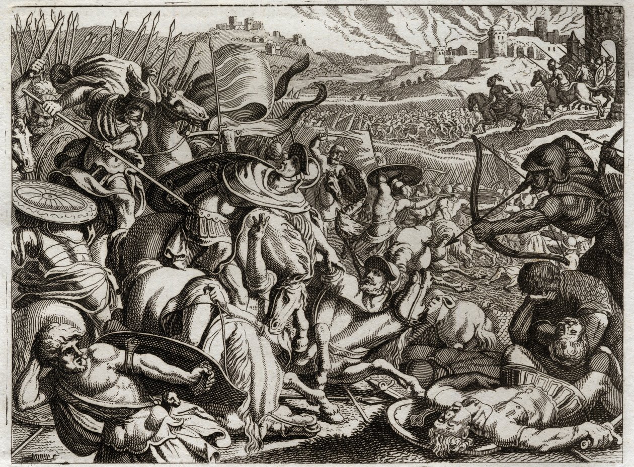Royaumont İncili, Eski Ahit: Benjaminlerin Cezalandırılması. Benjamin kabilesi yok edildi. 1811