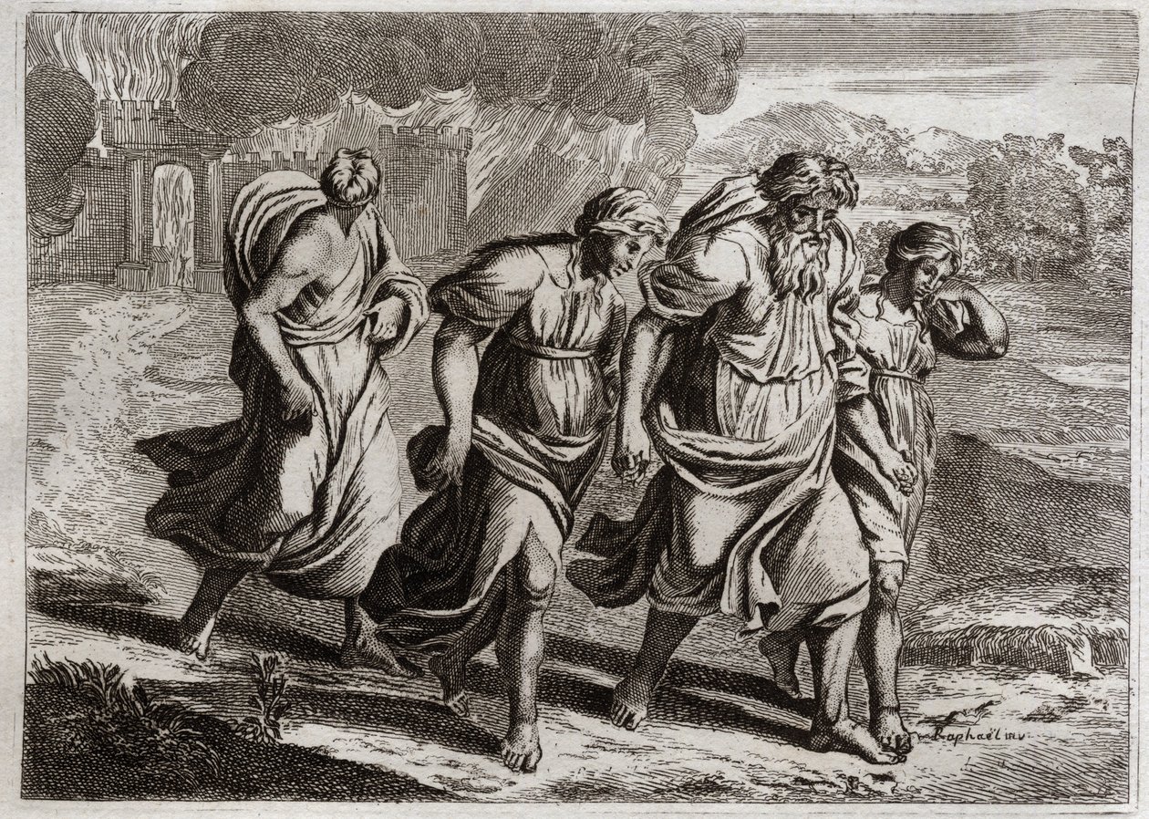 Royaumont İncili, Eski Ahit: Sodom brulee. Tanrı, Sodom
