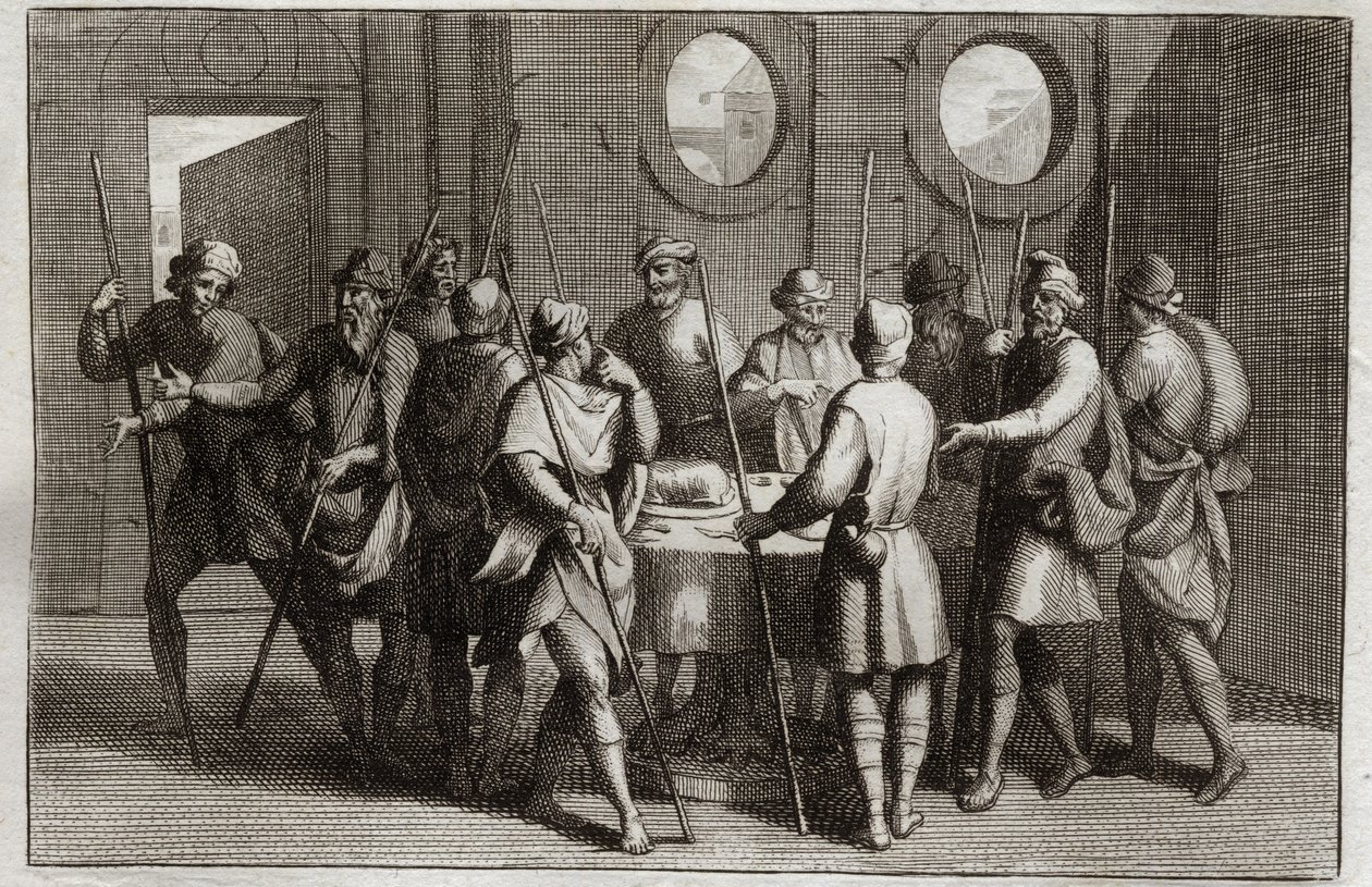 Royaumont İncili, Eski Ahit: Paskalya Kuzu. Tanrı, Yahudilere Paskalya kuzusunu yemelerini emretti ve onuncu bela için ilk doğan her çocuğu öldürdü. 1811