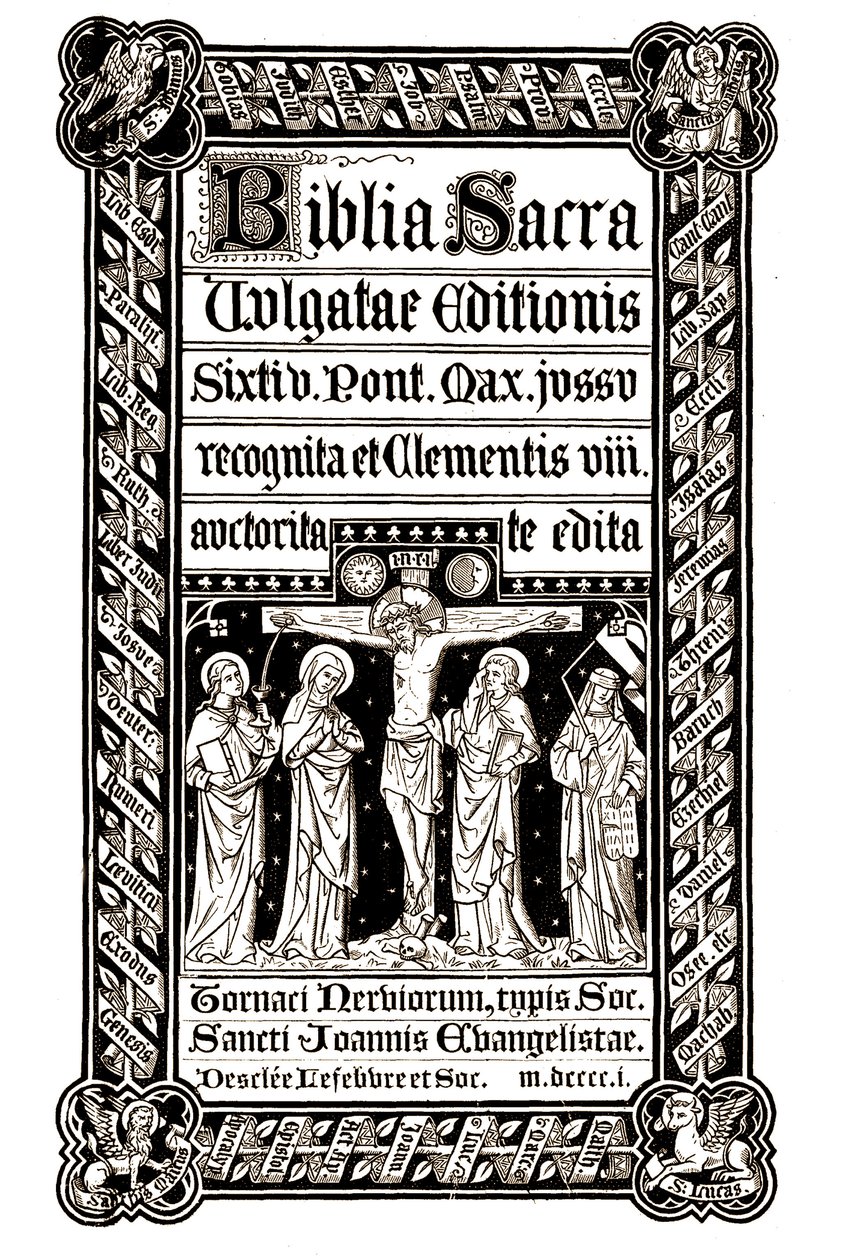 Kutsal İncil, Tournai 1881 - Kutsal İncil Maks. Clement VIII