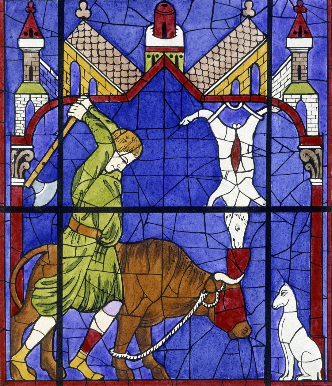 Boucher, Orta Çağ vitray. “Cam üzerine resim tarihi” içinde by Unknown artist