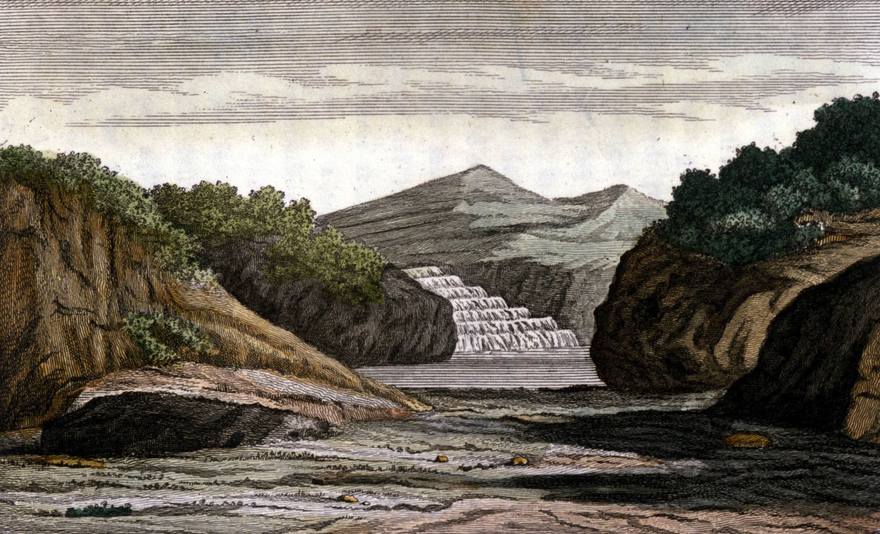Brezilya, nehir ve altın pepitler açısından zengin topraklar. 19. yüzyıl gravürü) /Leemage by Unknown artist