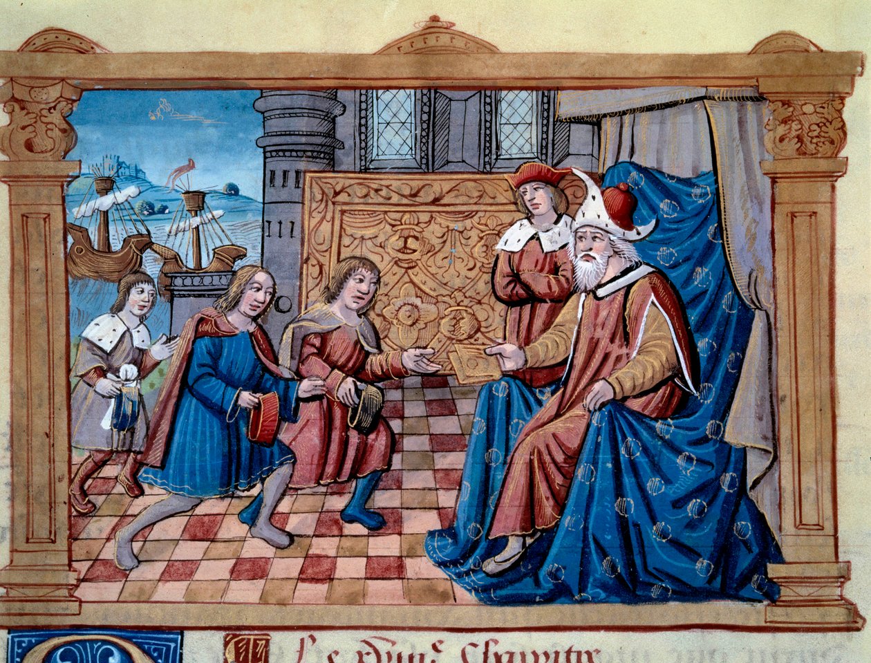 Kardeşler Nicolo ve Matteo Polo, genç Marco Polo