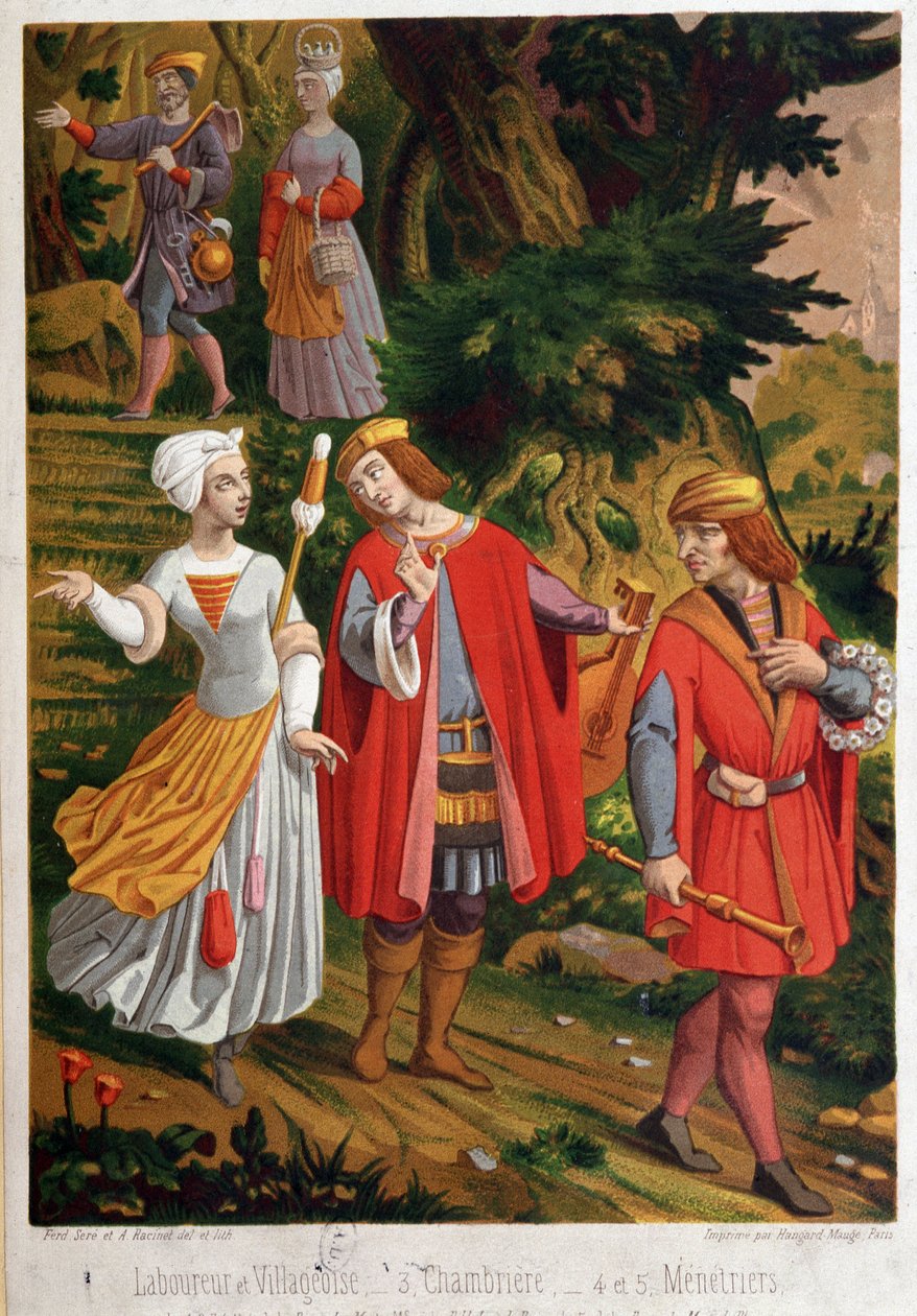 Pastoral sahne: çiftçilik ve köy, chambriere ve menestiyerler by Unknown artist