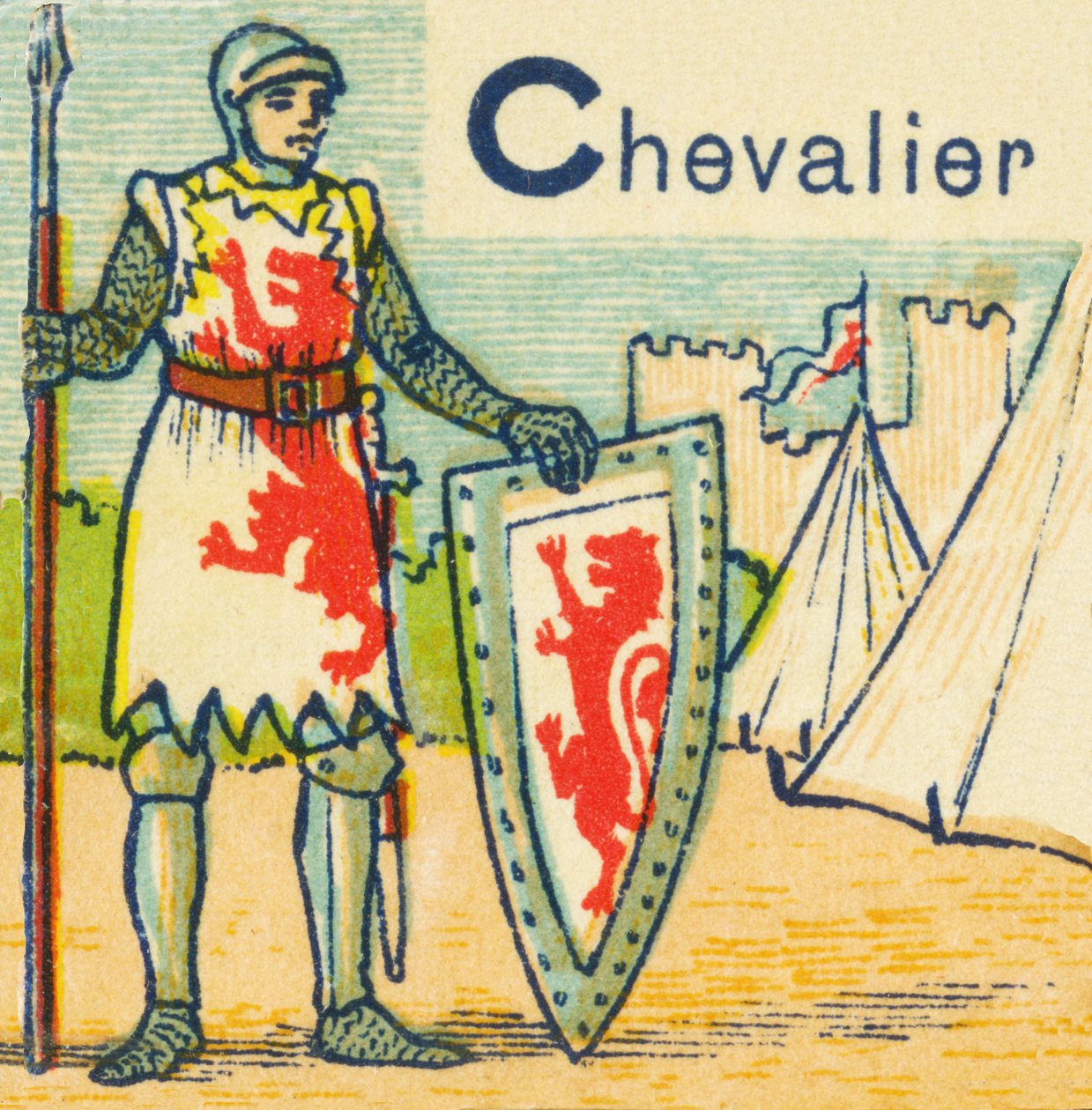 Şövalye olarak C by Unknown artist