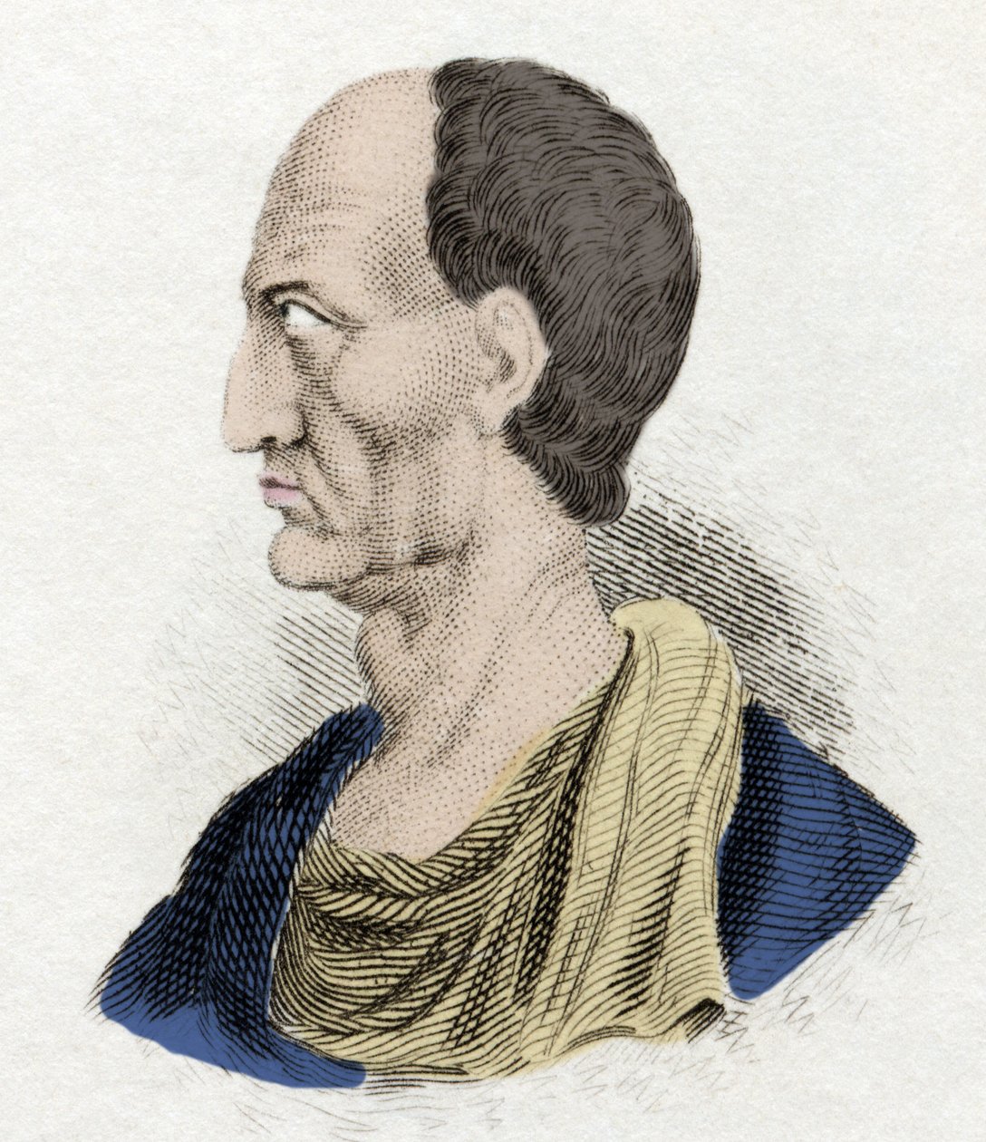 Caius Marius, bilge adamı (MÖ 157-86) general ve Romalı devlet adamı olarak adlandırdı. 19. yüzyılın gravürü. by Unknown artist